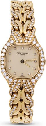 Patek Philippe Pre-owned Patek Philippe La Flamme Quartz Diamond Ladies Watch 4815/3