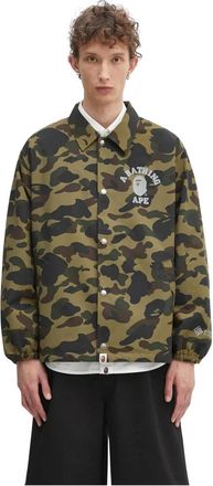 A Bathing Ape Gore-Tex Windstopper 1st Camo Relaxed Coach Jacket - Heren - Zomerjassen - Veelkleurig - L - Leer - Jassen