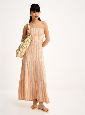 Rip Curl Womens Back cutout tiered dress