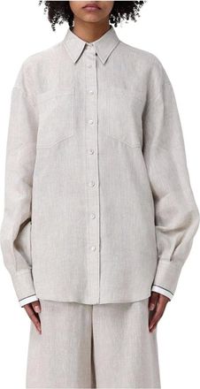Brunello Cucinelli Mujer, Blusas y Camisas, Beige, Talla: S