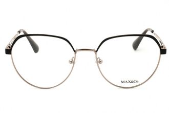 Max & Co. MO5110 Round Metal Frame Eyeglasses - Silver