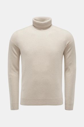 Braun Hamburg Men - Cashmere turtleneck jumper beige