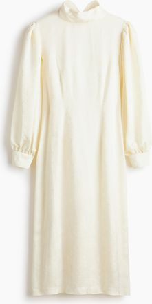 H&M Kleid mit Bindedetail - White