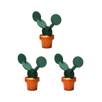 OEM Juego De Posavasos Con Forma De Cactus Para Bebidas, 18 Piezas, Posavasos Divertidos, Regalo De Cactus Con Soporte Para Maceta, Para El Hogar, La Ofic