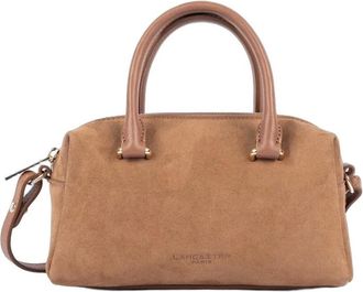 Lancaster Su&egrave;de Cube Handtas - Dames - Tassen - Bruin - Maat: ONE Size Su&egrave;de