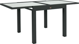 OUTSUNNY Extendable Outdoor Dining Table Patio Table - Clear | TJ Hughes