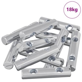 vidaXL Tuerca 413 Pcs Recubierto De Zinc 60 X 12 Mm Hierro Vidaxl