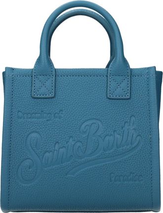 MC2 Saint Barth Borsa Mc2 Saint Barth Vanity Lady Blu/Ottanio Pelle
