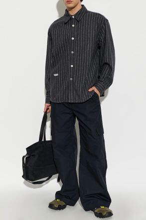Song for the Mute Song For The Mute Striped Shirt, Mens, Grey
