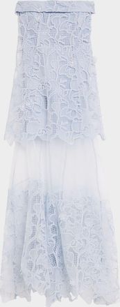 SIMKHAI Rennis Lace Bustier Gown