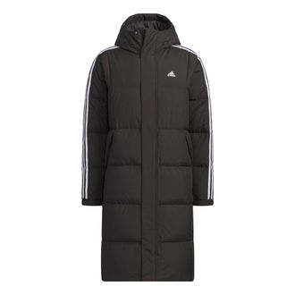 adidas 3-Stripes Long Down Jackets Black IT8714