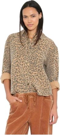 Xirena Gia Shirt - Dames - Blouses & Shirts - Bruin - Maat: L Katoen