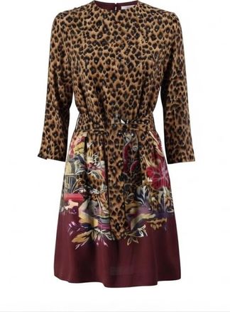 Etro Jurk met gemengde print - Dames - Korte kleedjes - Veelkleurig - S - Kleedjes
