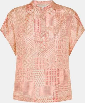 Momoni Womens Paso Blouse In Panna / Corallo