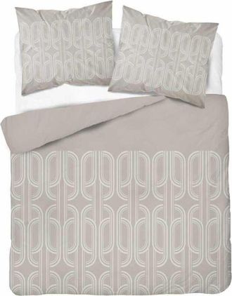 OEM Juego De Cama De Franela 220x200 Con Adorno Beige