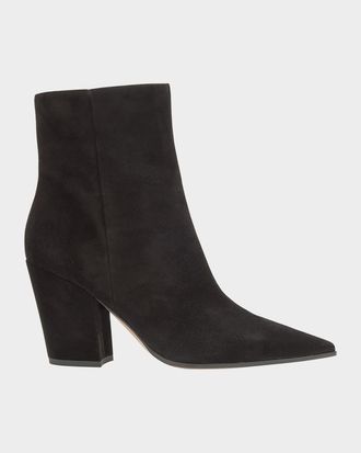 Gianvito Rossi 85mm Keinna Suede Ankle Boots
