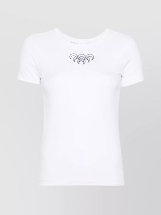 Marine Serre organic cotton slim-fit short-sleeve t-shirt