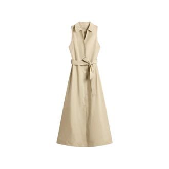 Woolrich Shirt Dresses, female, Beige, Size: S Woolrich Dresses