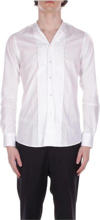 Tagliatore Ghandi Shirt - Heren - Zakelijke Overhemden - Wit - XL - Katoen - Overhemden