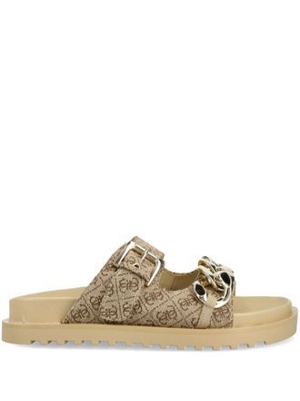 Guess Co Sandalen met schakelketting - Beige