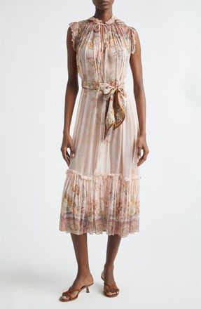 Zimmermann Alchemy Flutter Dress in Pink Paisley at Nordstrom, Size 4