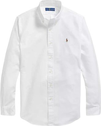 Ralph Lauren Heren, Overhemden, Wit, Maat: XL Katoen