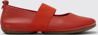 Camper Right Nina Leather Mary Jane Ballet Pumps with Elastic Inserts
