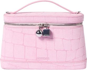 Jacquemus Le Petit Vanity - Dames - Handtassen - Roze - ONE Size - Leer - Tassen