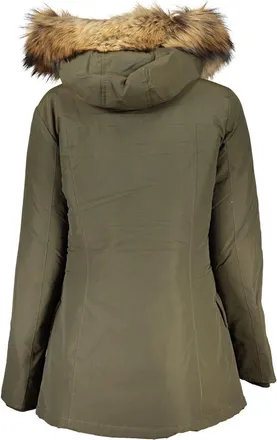 Woolrich Verde Cotton Women Jacket Green Clothing