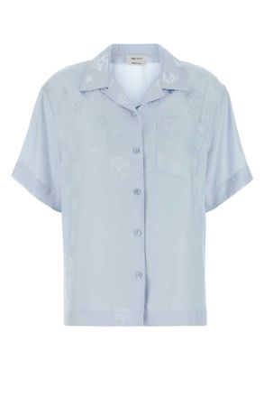 Alexander McQueen Sky Blue Regular Solid Shirt