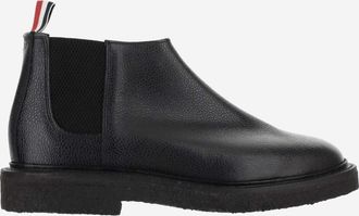 Thom Browne Black Solid Chelsea Boots