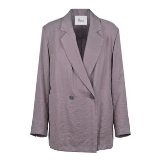 8pm Blazers, female, Gray, Size: M Giacca doppiopetto Berlino