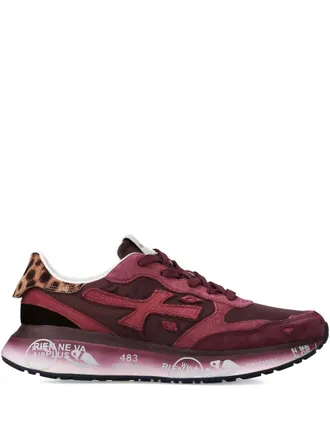Premiata Lauryn 7789 leopard-print panel sneakers - women - Polyurethane/Rubber/Polyethylene vinyl acetate (PEVA)/Nylon/Polyamide/Calf Leather/Ca