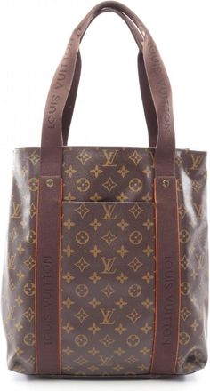 Louis Vuitton Monogram Brown Monogram Leather Tote Bag (Pre-Owned)