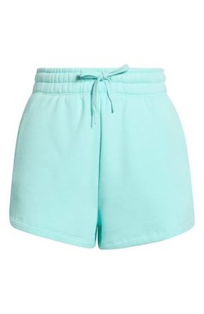 Lord & Taylor Luxe Fleece Sweat Shorts in Limpet Shell at Nordstrom, Size X-Small