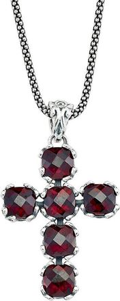 Samuel B. Silver 3.50 Ct. Tw. Garnet Pendant