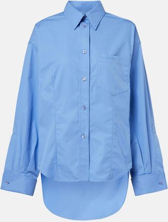 Balenciaga Asymmetric cotton poplin shirt