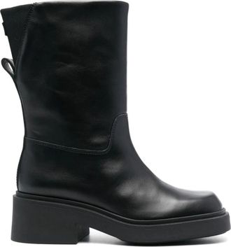 Furla Attitude Booties - Dames - Hoge Laarzen - Zwart - 36 EU - Leer - Schoenen