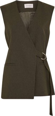 Moss Copenhagen Cabrie Gilet - Dames - Jassen - Groen - Maat: S