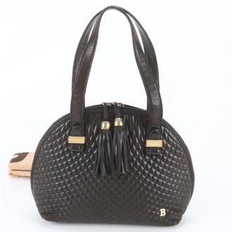 Bally Brown Leather Handbag Tote Bag (Pre-Owned)