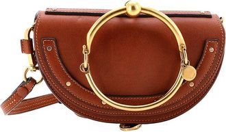 Chlo&eacute; Brown Sheep Leather Nile Crossbody Mini (Authentic Pre-Loved)