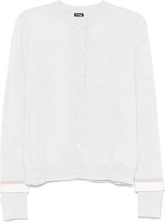 Kiton Vest met logoplakkaat - Groen