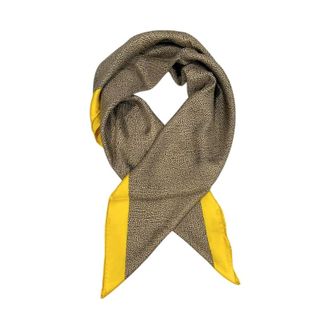 Borbonese Accessoires, Dames, Geel, ONE Size, Silk Scarf