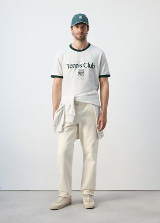 Mango Maglietta tcstreak grigio - Uomo - XL - MANGO MAN