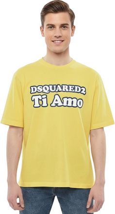 Dsquared2 Yellow Graphic Logo T-Shirt