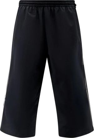 Gucci Bermuda van katoen en nylon met borduursel - Heren - Korte sportbroeken - Zwart - L - Katoen - Fitness