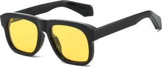 Generic Polarized Driving Mens Outdoor Sunglasses Vacation Beach Party Sun Glasses(Yellow)