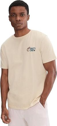 Salty Crew Bait Shop Short Sleeve Mens T Shirt Bone : 2XL, Cotton