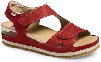 On Foot Cynara Espadrille Sandal in Rojo Nubuck at Nordstrom, Size 11-11.5Us