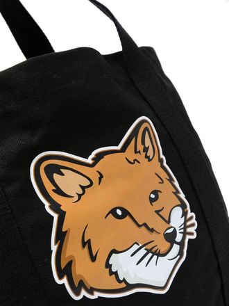 Maison Kitsuné Maison Kitsuné Fox Head Tote Bag